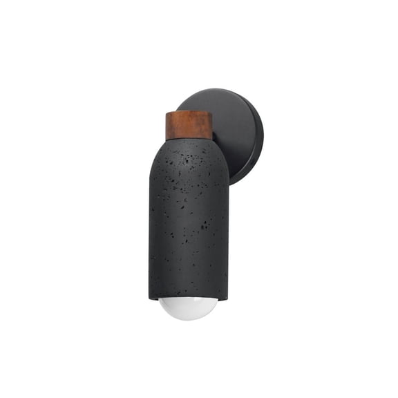 10621LVBK Maxim Lighting Pompeii - 1 Light Wall Sconce-12.25 Inch Tall and 5 Inch Wide-Lava Black Finish