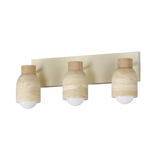10623TVOY Maxim Lighting Pompeii - 3 Light Bath Vanity-8.75 Inch Tall and 21 Inch Wide-Travertine Oyster Finish