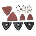 106Pcs Oscillating Tool Sanding Pads Kit for Metal 6Pcs Finger Triangle