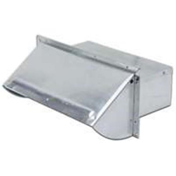 106R 3.25 by 10 in. Aluminium Wall Cap Damper