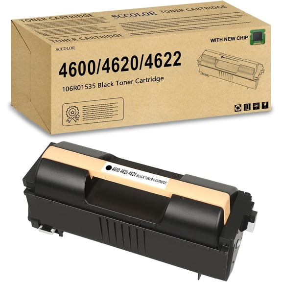 106R01535 Toner Cartridge 30,000 Pages Replacement for Xerox 4600 4620 4622 Black Toner Cartridge Replacement for Xerox Phaser 4600 4620 4622 Printer