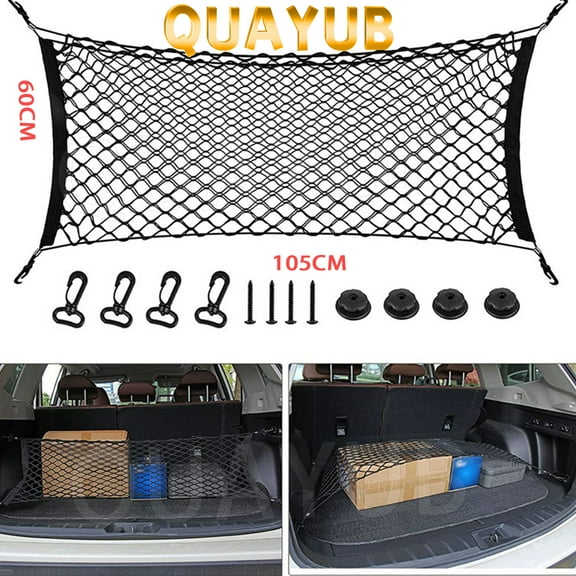 106x60CM New Rear Trunk Envelope Style Cargo Net for FORD EXPLORER 2020-2023