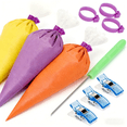 thumbnail image 1 of 107-Piece 12-Inch Disposable Piping Bags Set - Frosting Bags with Clips, Ties & Scriber Needle for Cake Decorating, 1 of 6