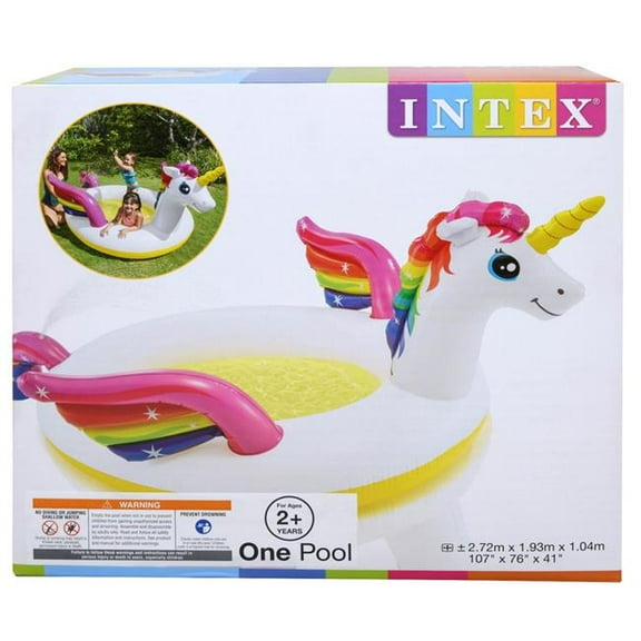 107 x 76 x 41 in. Mystic Unicorn Spray Pool, Case of 16