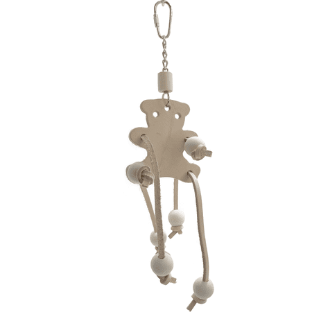 1072 Leather Teddy Bead Puller Mandarin Bird Toys by M&M