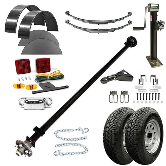 1076ATVTG - 10' x 6'4" Double Gate ATV Trailer DIY Master Plan Trailer Kit - 16 How-to Steps w/ Blueprint