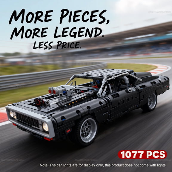 1077PCS Tech Racing Car Building Blocks Set Kids Adults Educational Creative Toys Gift for Boys Girls Teens