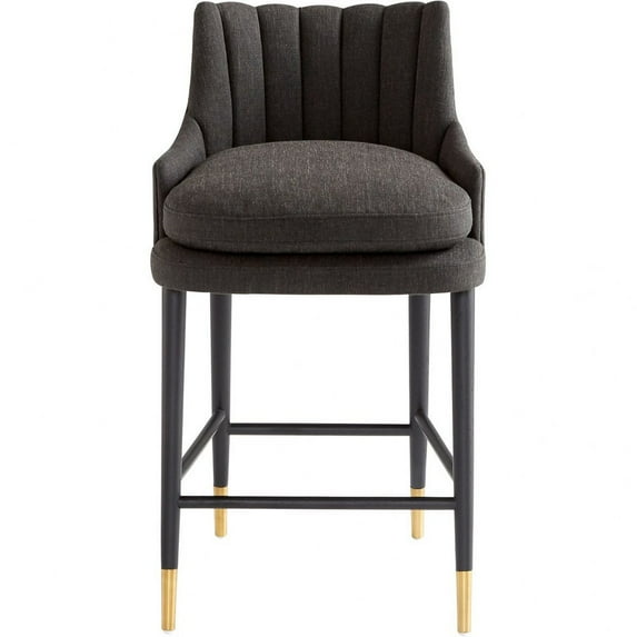 10785-Cyan lighting-Tesoro - Chair-37 Inches Tall and 21.5 Inches Wide-Black Finish