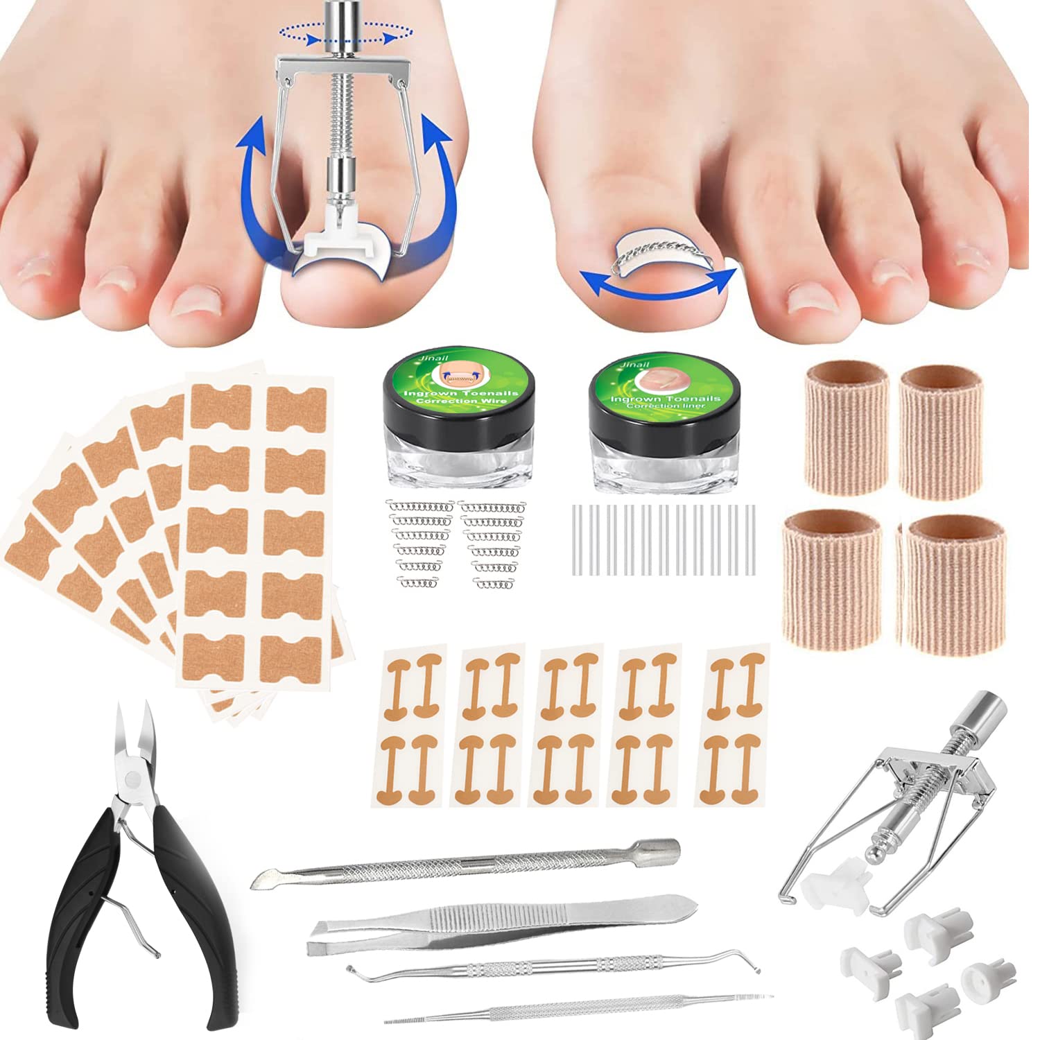 Ingrown Toenail Treatment Kit Toenail Correction Patch C Type Strips ...