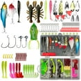 thumbnail image 1 of 107Pcs Fishing Lures Tackle Kit, Ultimate Lure Set with Crankbaits Poppers Soft Baits and Metal Spoons in Portable Tackle Box for Anglers, 1 of 5