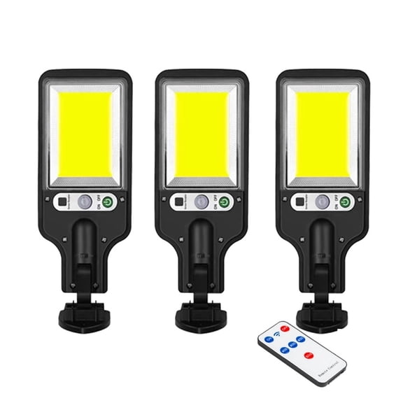 108/117 COB Solar Street Light Outdoor 4 Pack With 3 Mode Waterproof Motion Sensor Security Lighting LED Wall Lamp For Garden ,High Bright