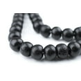 thumbnail image 1 of The Bead Chest 108 8mm Black Bone Mala Beads - Handmade Fair Trade Nepal Prayer Rosary Beads Necklace for Mediation, Yoga, Jewelry Making, Crafts, 1 of 4