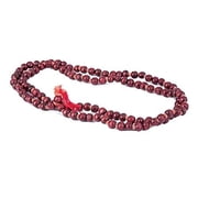 108 Beads Wooden Prayer Mala with Tassel | Traditional Meditation & Chanting Rosary Necklace for Yoga, Spiritual Practices, Pooja & Daily Worship