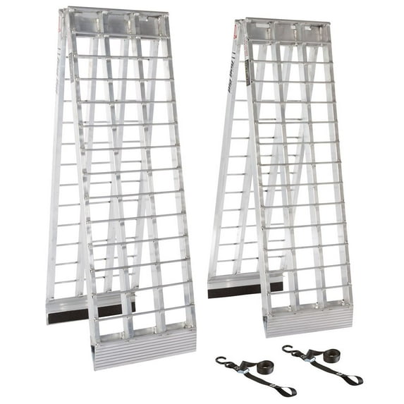 108" Big Boy II Folding Aluminum Motorcycle, ATV, UTV, Lawn & Garden Loading Ramp