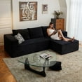 thumbnail image 1 of Cubente 108" Modular Sectional Sofa, Cloud Couch with 3 Deep Seat, Indoor Modern L-Shape Sofa Couch, Boneless Couch Compressed Sofa for Living Room Bedroom, 1 of 11