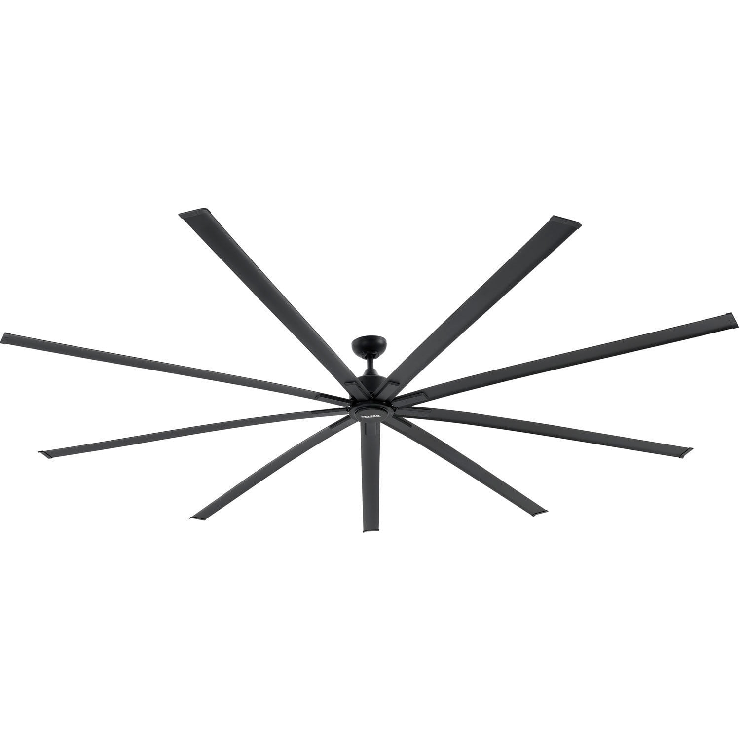 Global Industrial 108"" Industrial Ceiling Fan DC Motor 6 Speed 20000 CFM Black