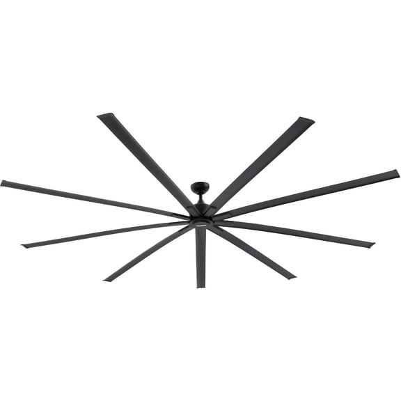 Global Industrial 108"" Industrial Ceiling Fan DC Motor 6 Speed 20000 CFM Black