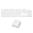 thumbnail image 1 of 108 Key PBT Keycap Set Backlit Double Shot for Keys Mechanical Keyboard Layout, White, 1 of 5