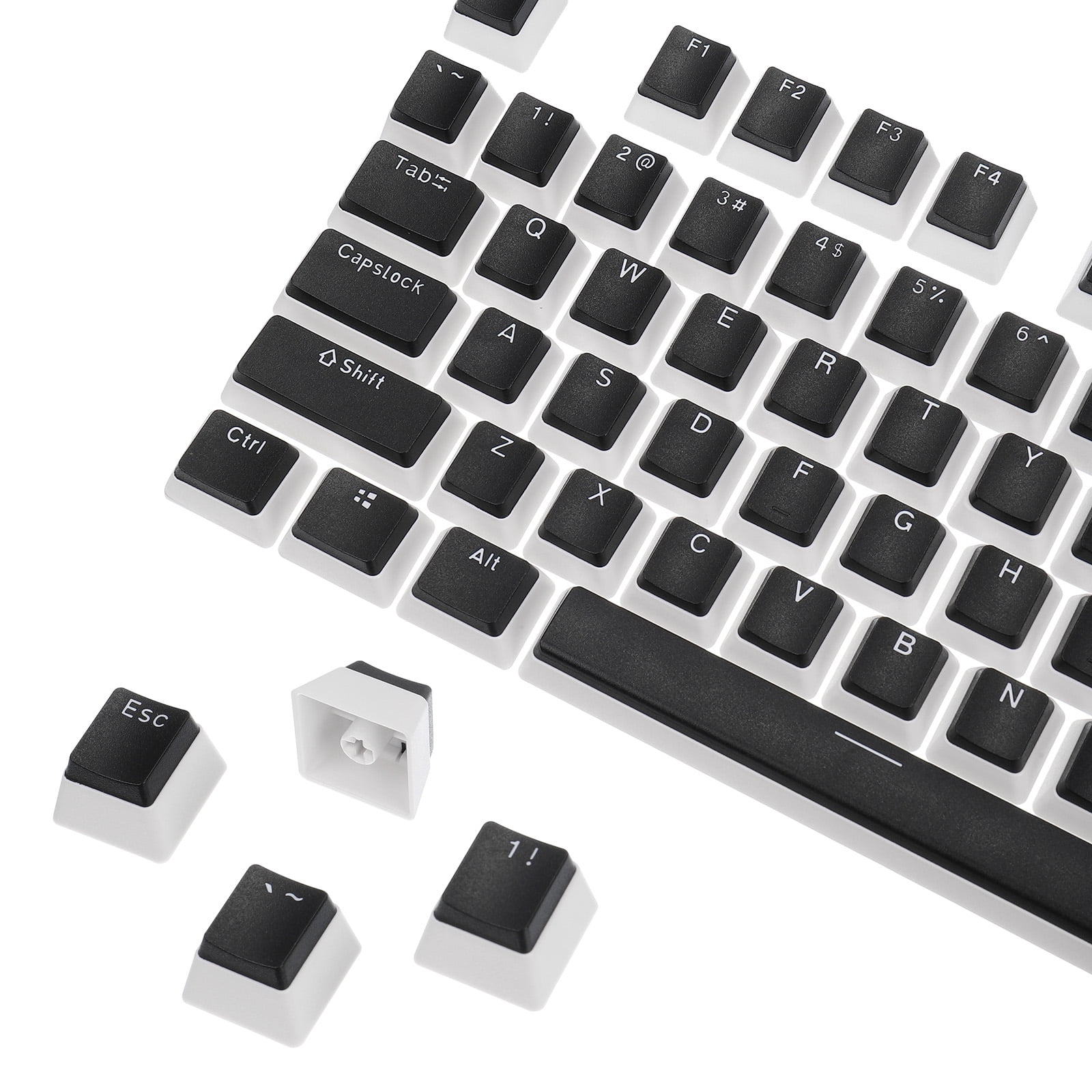 108 Keys PBT Pudding Keycaps Set Full 108 OEM Profile Double Shot for