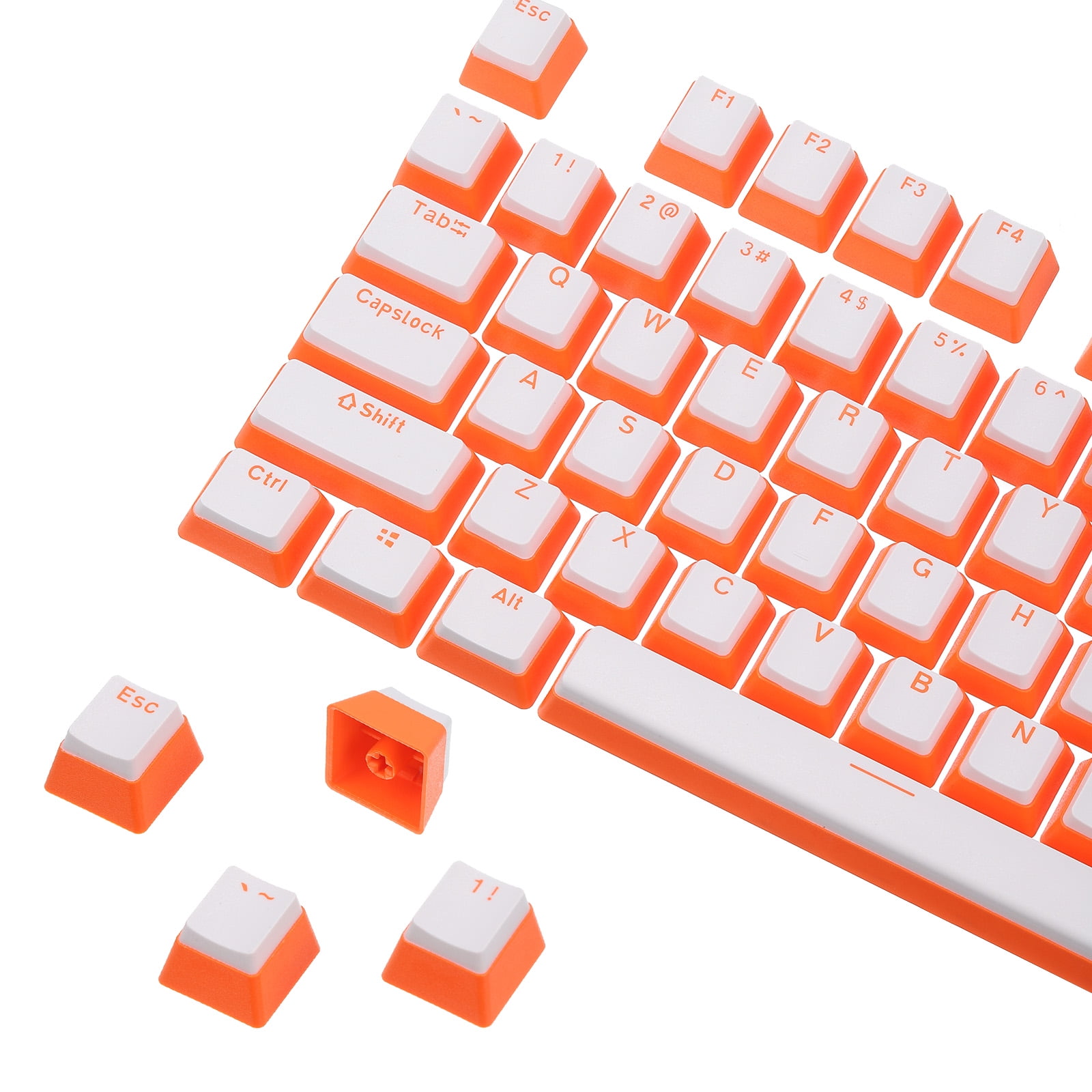 108 Keys PBT Pudding Keycaps Set OEM Profile Double Shot for Mechanical