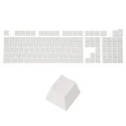 108 Keys Pudding Keycaps Set OEM Profile ABS for Mechanical Keyboard Layout, Cream White