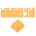 thumbnail image 1 of 108 Keys Pudding Keycaps Set OEM Profile ABS for Mechanical Keyboard Layout, Yellow, 1 of 5