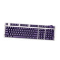 thumbnail image 1 of 108 Keys Set Keycaps for Mechanical Keyboard - White Letters, 450x110x15mm, 1 of 6