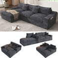 thumbnail image 1 of 108” Modular Sectional Sofa, Cloud Sectional Couch with Deep Seat, Modern Modular L-Shape Sofa Couch with Chaise,Upholstered Couches for Living Room Bedroom, 1 of 10