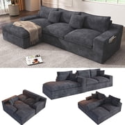 108  Modular Sectional Sofa, Cloud Sectional Couch with Deep Seat, Modern Modular L-Shape Sofa Couch with Chaise,Upholstered Couches for Living Room Bedroom