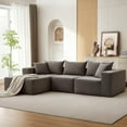 thumbnail image 1 of 108” Modular Sectional Sofa,Cloud Sectional Couch with Deep Seat,Modern Modular L-Shape Sofa Couch,Upholstered Couches for Living Room Bedroom,No Assembly,Left Facing Chaise, 1 of 7