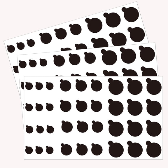 108 PCS Phone Camera Cover, Black Webcam Cover Vinyl Stickers, Camera Covers for Computer,Cell Phone,Laptops, (Multiple Sizes)