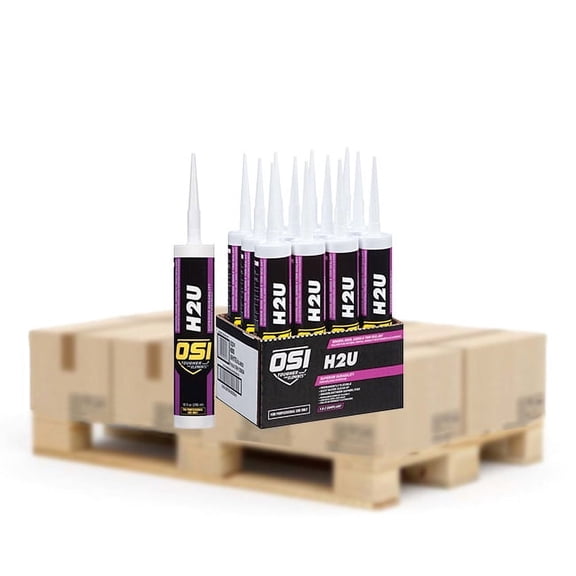 108‐Pack of 10 oz OSI 1256934 White H2U Acrylic Urethane Sealant