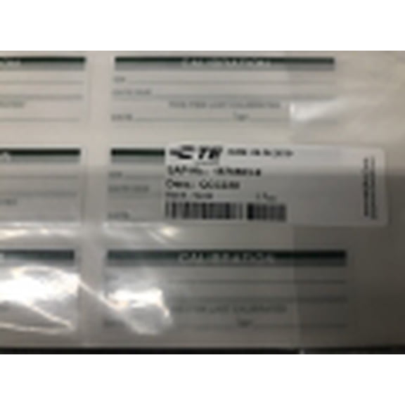 108 Pack of TE Connectivity QCC330 Calibration Date Labels 1878663-9