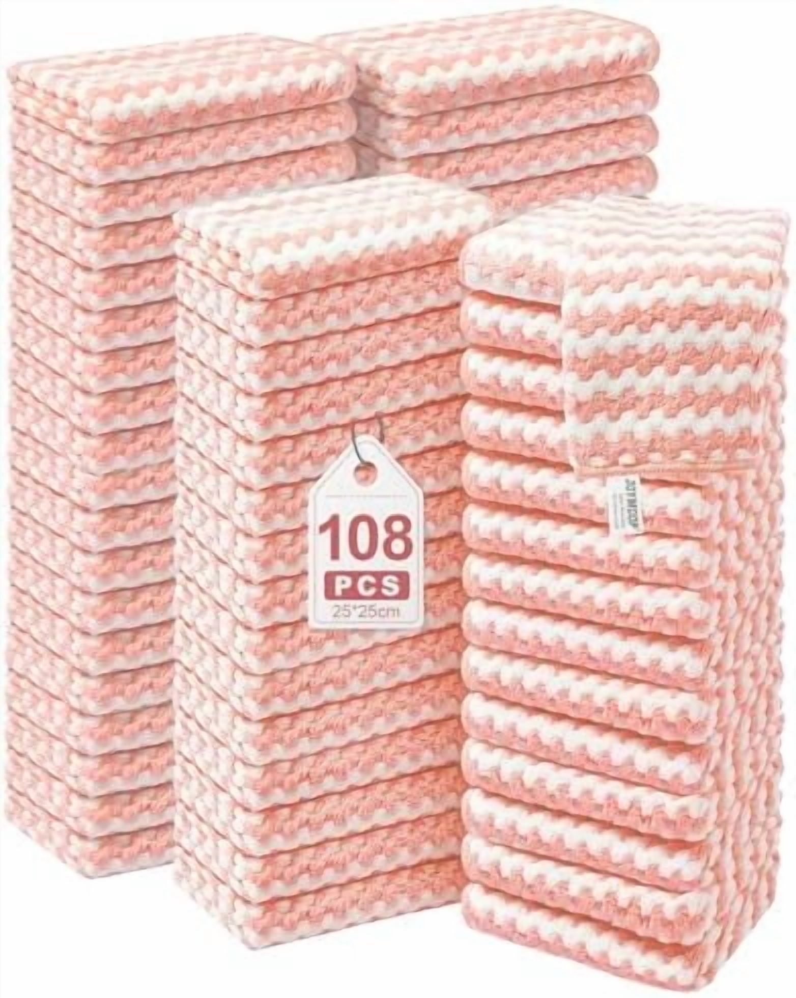 108 Packs Microfiber Cleaning Cloths, 10