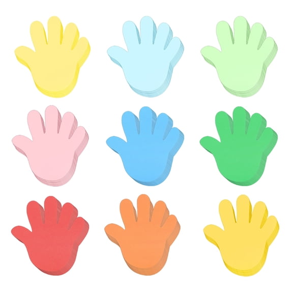 108 Pcs Colorful Hand Paper Cutouts, Bulletin Board Cutouts Decor