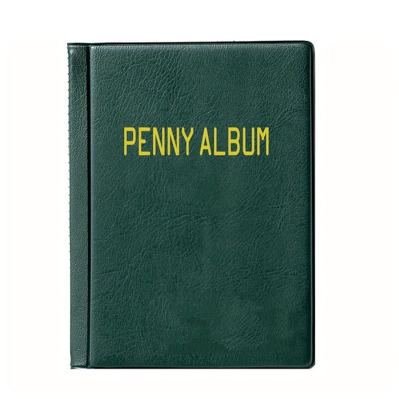 108 Pockets Penny Book Penny Pressed Album Portable Penny Holder Collection Book for Collectors
