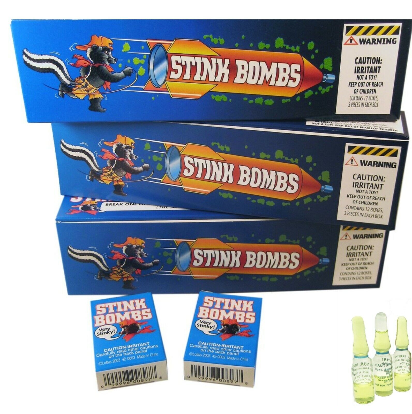 108 TOTAL Stink Bombs Glass Vials GaG Prank Joke Set Wholesale 108 TOTAL Stink Bombs Glass Vials GaG Prank Joke Set Wholesale