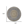 thumbnail image 1 of 108" X 108" Slate Grey Wool Rug, 1 of 2