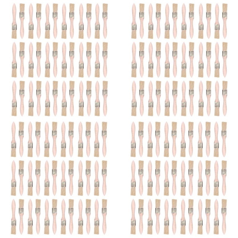 108 pcs 1 Inch (24mm) Paint Brushes and Chip Paint Brushes for Paint Stains Varnishes Glues and