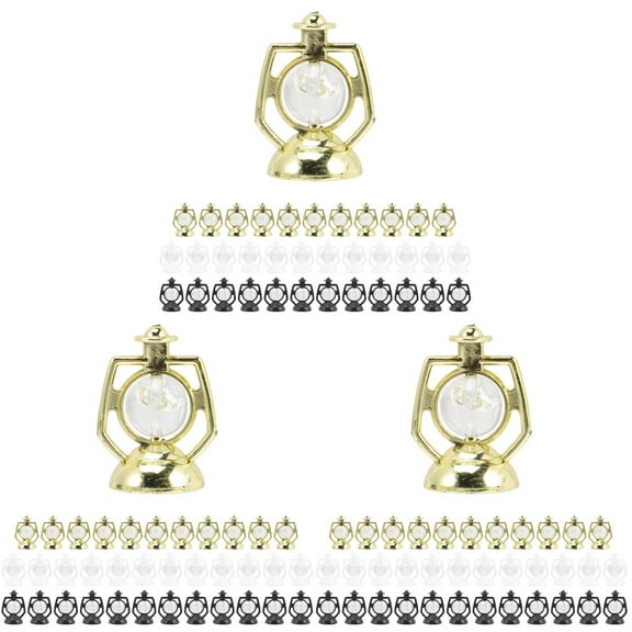 108 pcs Christmas Decorative Small Lanterns Mini Lanterns Xmas Crafts Xmas Decor