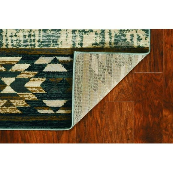 108 x 144 in. Rustic & Lodge Polypropylene Rug, Slate Blue