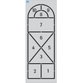 thumbnail image 1 of 108" x 40" Hopscotch Stencil Playground Stencil Thickness: .100, 1 of 1