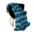 thumbnail image 1 of 108 x 90 in. Fluffy Fields Faux Fur Luxury Throw Blanket, Teal, 1 of 1