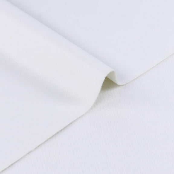 108"x54" Waterproof Synthetic Leather Fabric Marine Vinyl PU Faux Leather No Cracking for Upholstery,Vehicle,Pontoon Ship,Boat,Vessels 0.8mm (White)