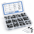 1080 Black Aluminum Pop Rivetsortment Kit With Washers 14 Sizes For ...