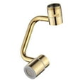 thumbnail image 1 of 1080° Rotating Faucet Extender for Bathroom Sink, Sink Water Faucet Aerator with Brass Extension, Sink Extender with Adjustable Swivel Arm, Fit to Faucet Threads 22mm or 24mm, 1 Pack, 1 of 9
