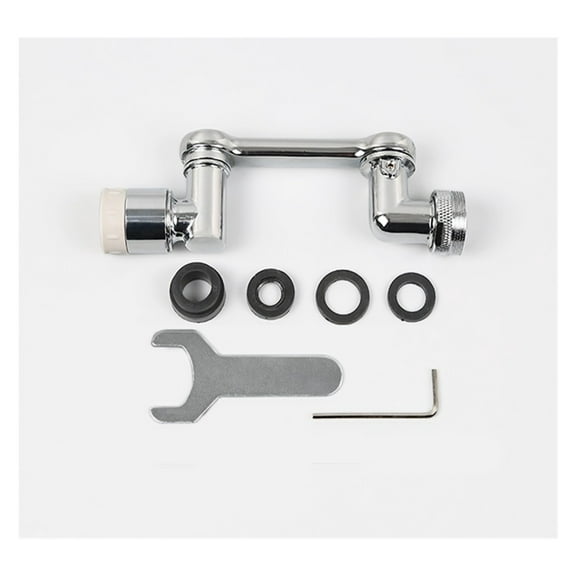 1080°Rotating Splash Filter Faucet 2 Way Valve For Faucet Brass Nozzle Robotic Arm Swivel Faucet Aerator Extender For Bathroom ,Bar Laundry RV Farmhouse