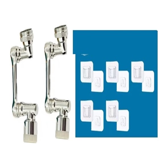 1080°Rotating Splash Filter Faucet 2 Way Valve For Faucet Brass Nozzle Robotic Arm Swivel Faucet Aerator Extender For Bathroom ,Bar Laundry RV Farmhouse