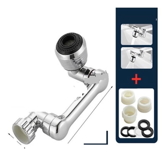 1080° Rotation Faucet Aerator Splash Dual Mode Kitchen Tap Extend Water Nozzle Faucet 22/24mm Adaptor Faucet Bubbler Robotic Arm ,Bar Laundry RV Farmhouse