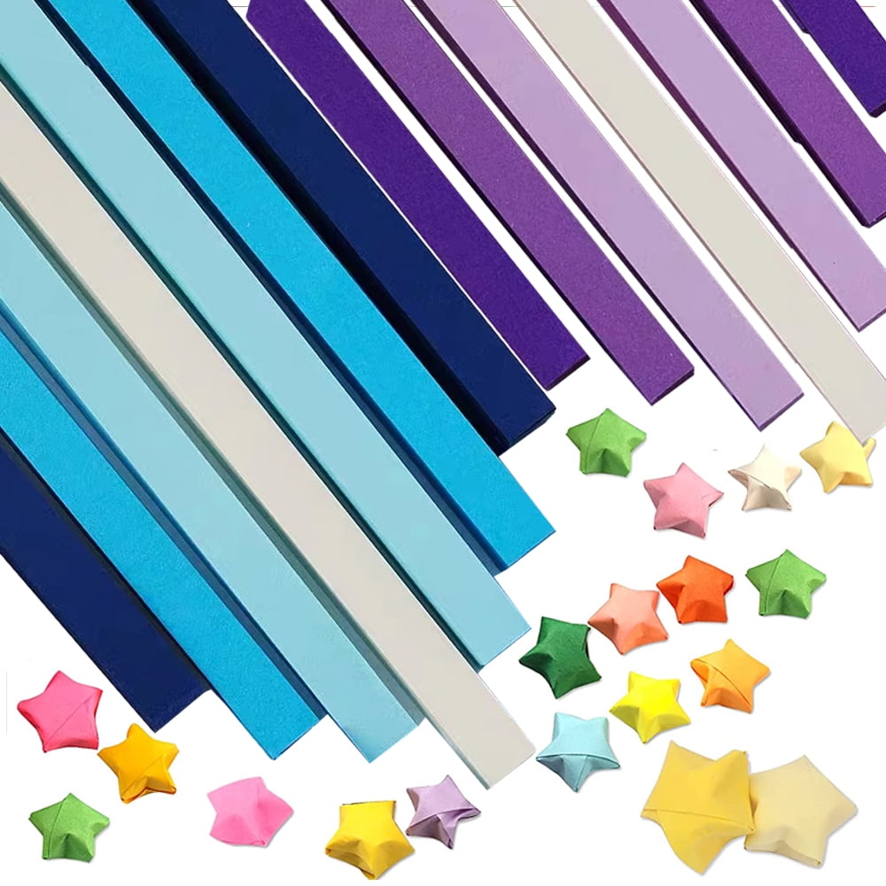 1080 Sheets Origami Stars Paper Strips Double Sided Lucky Colorful Star  Decoration Folding Paper for Mother's Day Women Gifts Arts Crafting  Supplies, DIY Projects 